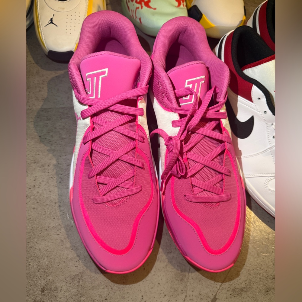 SIGNED JT Jordans, shoes from Nimari Burnett university of Michigan.